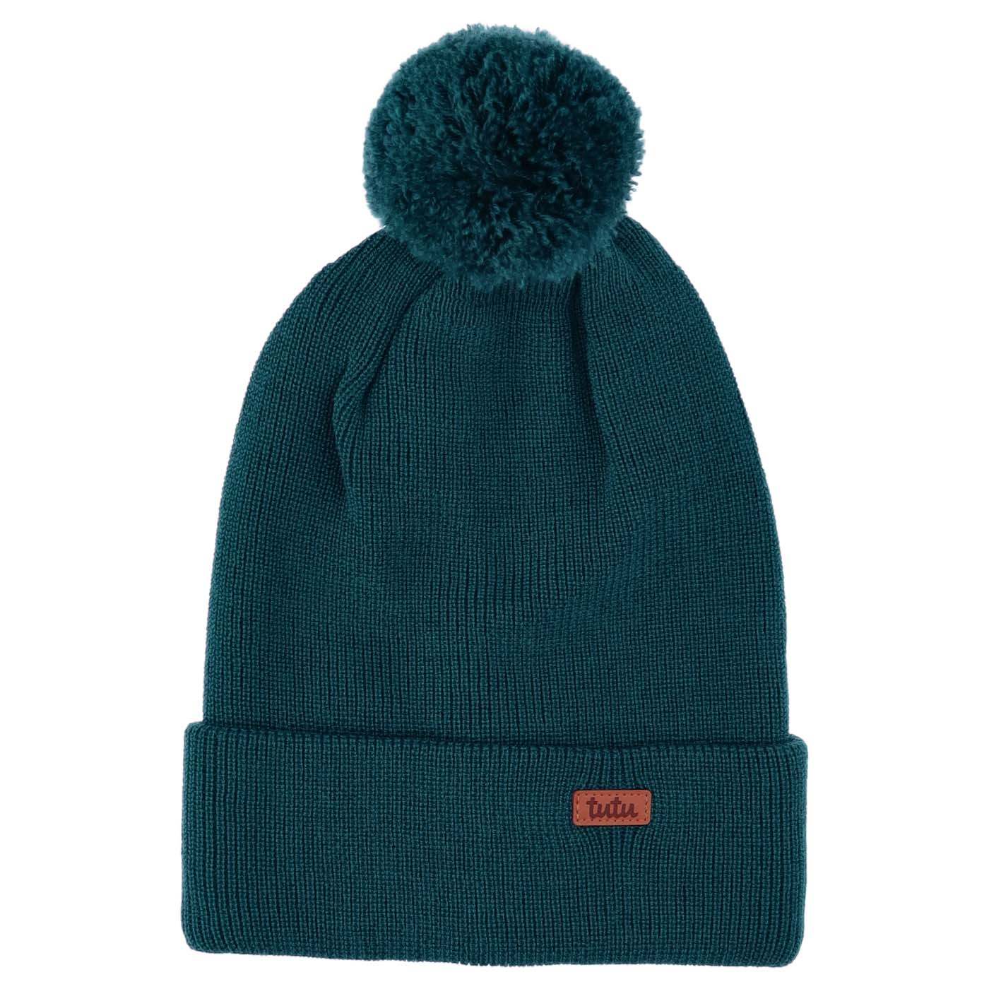 Premium merino wool hat with a pompom