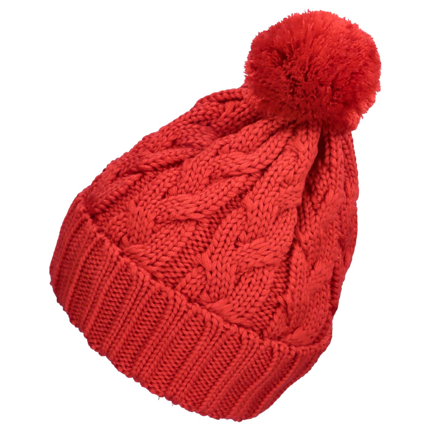 Merino wool hat with pompom